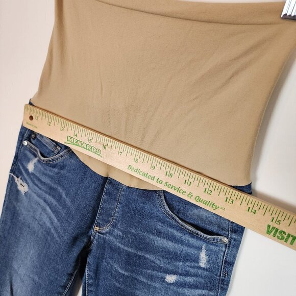 Adriano Goldschmied Secret Fit Over Belly Skinny‎ Mid Wash Distressed Jeans 25 - Picture 9 of 11